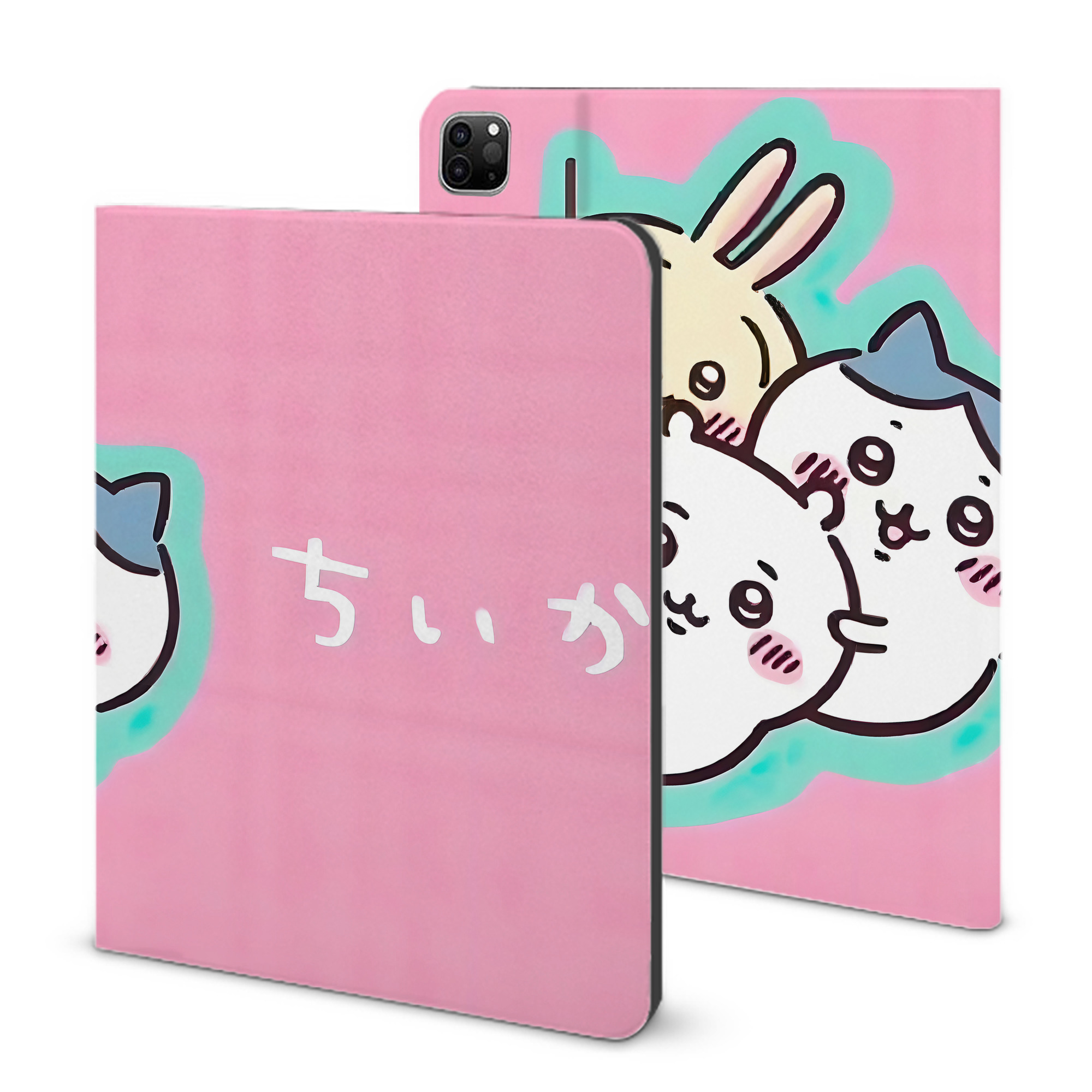 （画像用） ちいかわ Chii-kawa IPad ケース ブック型 PUレザー TPU 耐衝撃 軽量 薄型 ペン収納なし 全面保護 IPad 各モデル対応